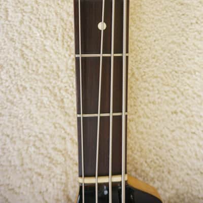 2006-08 Fender Japan AJB-66 Aerodyne Jazz Bass Black Matching Headstock image 8