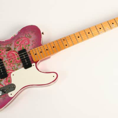 Fender Custom Shop Limited Edition Dual P90 Tele Relic Maple Neck Pink Paisley image 2