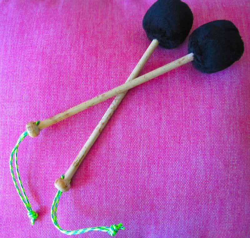 Concert Bass Drum Roller Mallets Pair - Vintage image 1