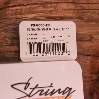 Graph Tech String Saver Originals Strat & Tele Style Saddles 2 3/16" String Spacing (PS-8000-F0) image 3