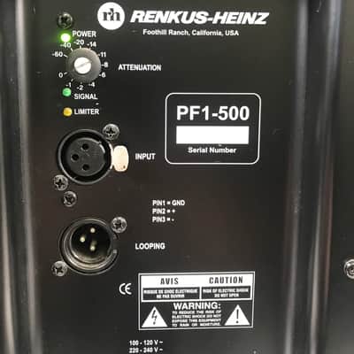 Renkus Heinz CF121, Self-Powered Active Speaker  PF1-500 image 5