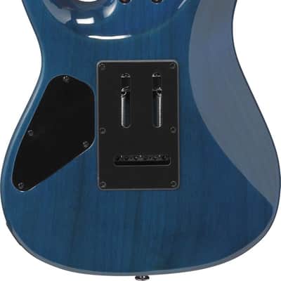 Ibanez AZ24S1F Standard 6-String Right-Handed Electric Guitar with Roasted Maple Neck and Jatoba Fretboard (Transparent Turquoise Burst) image 2