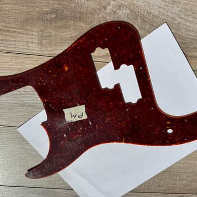 1960 thru 1969 Fender Precision Bass Pickguard 13 hole Celluloid / Nitrate Mint Green 62 USA RI image 11