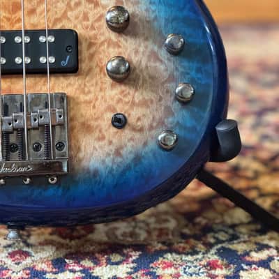 Jackson JS Series JS3Q Spectra Bass 2020 - Present - Amber Blue Burst image 10