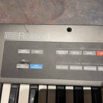 Roland Alpha Juno-1 49-Key Programmable Polyphonic Synthesizer 1985 - 1988 - Black image 7