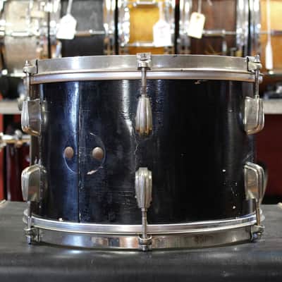 1930's Slingerland 8"x12" Tom Tom in Black Lacquer image 4