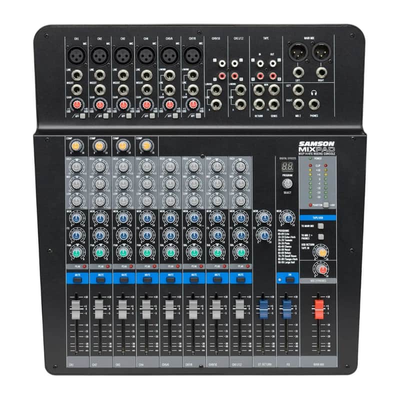 Samson MixPad MXP144FX 14-Channel Analog Stereo USB Mixer *USA Small Business* image 1