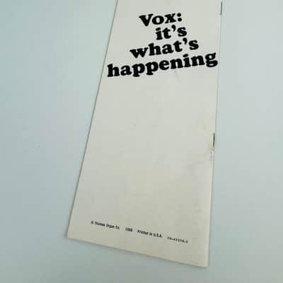 Vox Retail Price List (Original) 1968 image 2