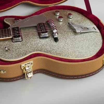 Gretsch PX 6129 Silver Jet Solid Body Electric Guitar (1955), ser. #16378, tweed hard shell case. image 11