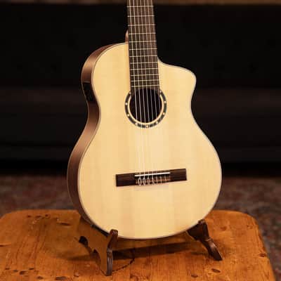 Ortega RCE133-7 Pro Solid Spruce Top Nato Neck Nylon 7-String Classical Acoustic-Electric Guitar w/Gig Bag image 20