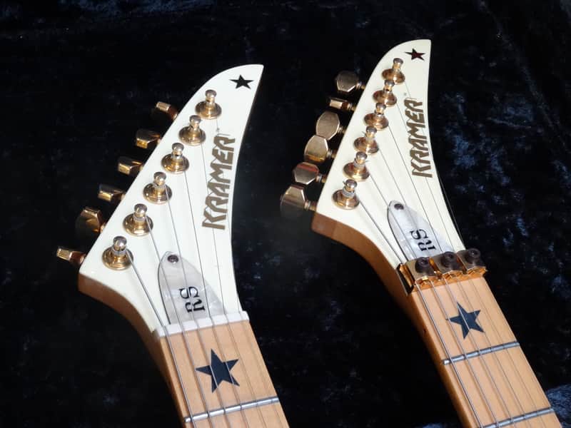 Kramer Richie Sambora Stars White Double Neck 1980's Bon Jovi Vibe