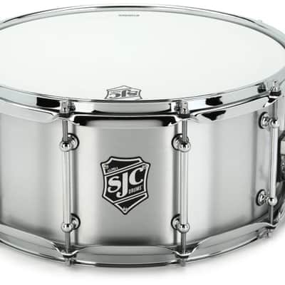 SJC Drums Alpha Aluminum Snare – 6.5"x14" - Brushed Aluminum Shell image 1