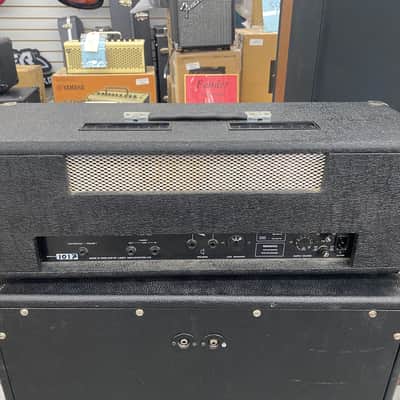 Laney AOR Pro Tube Lead 100 Series Head with Sonic 4x12 cab loaded with Celestion g12k-85 1980's Half Stack image 10