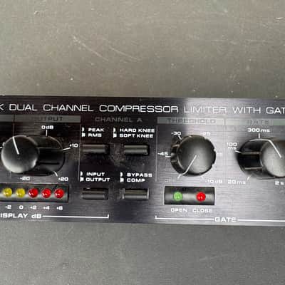 Alesis 3630 Dual-Channel Compressor / Limiter with Gate 1990s - Black image 3