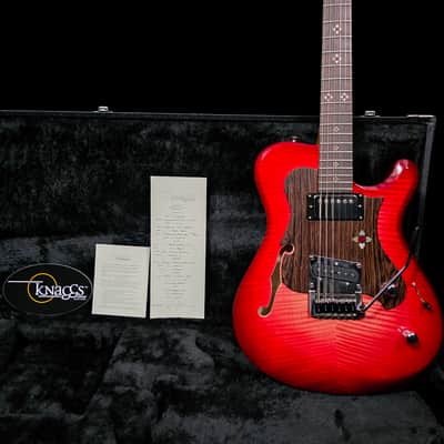 Knaggs Guitars Choptank T-Trem Hollow Body NS- Burgundy Fade Burst T1 Top image 1