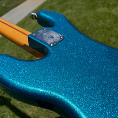 2014 Fender Steve Harris Blue Sparkle P Bass - MIJ Japan -Iron Maiden image 17