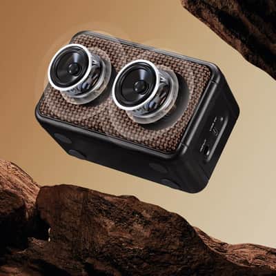 LEKATO Mini Guitar Amplifier, Dual Speakers 5W, Rechargeable Electric Guitar Amp Bluetooth with Clean Overdrive, 6H Working, Headphone Jack, Portable Small Amp for Practice AG-04 (Brown) image 7