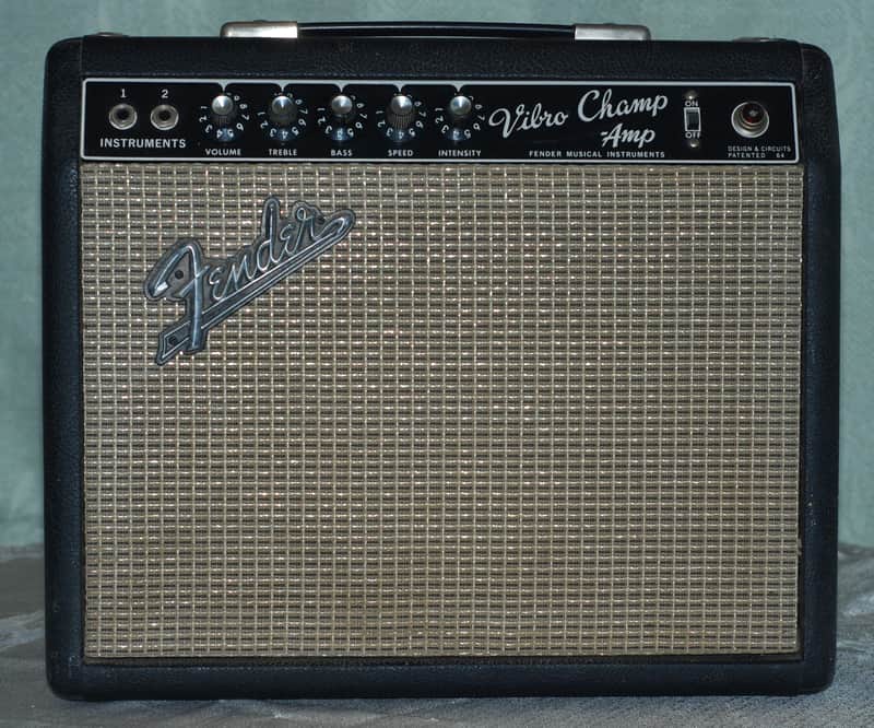1966 Fender Blackface Vibro Champ 6-Watt 1x8" Guitar Combo image 1