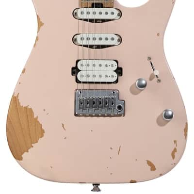 Charvel Rick Graham Signature Pro-Mod DK24 2PT CM MPL Electric Guitar - Worn Shell Pink image 2