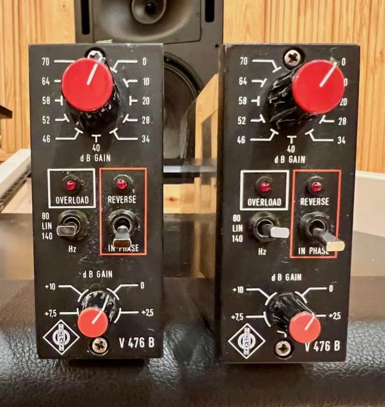 NEUMANN V476B PAIR (Consecutive Serial Numbers)- Black image 1
