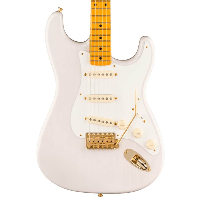 Fender Limited Edition American Vintage II 1957 Stratocaster, Flame Maple Fingerboard, White Blonde w/ Vintage Style Tweed HSC image 1