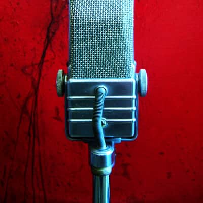 Vintage 1940's Electro-Voice V-1 Ribbon Velocity Microphone Hi Z WORKS w stand V-2 V-3 image 10