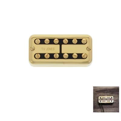 TV Jones TV Classic Plus Bridge Humbucker Pickup - Gold-NEW image 1