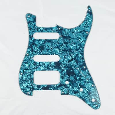 D'Andrea 4-Ply Stratocaster Pickguard HSS Aqua Pearl