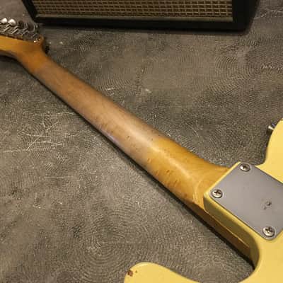 USA Relic Tele Style Electric Guitar Road Worn Yellow Nitro by Nate's Relic Guitars image 10