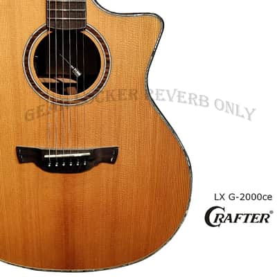 Crafter LX G-2000ce all solid torrefied Alpine Spruce & rosewood electric guitar image 7