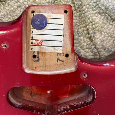 Fender American Vintage '57 Stratocaster Body 2007 Candy Apple Red image 2