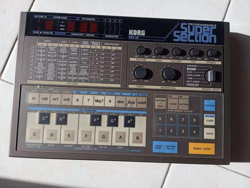 Korg Korg PSS-50 Programmable Super Section Synthesizer / Drum Machine 1984 - Grey image 1