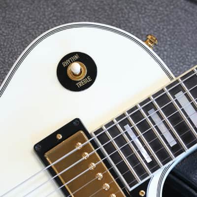 Minty! 2021 Gibson Custom Shop Les Paul Custom Electric Guitar Alpine White + COA OHSC image 3