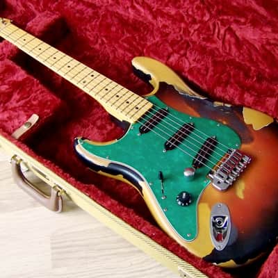 PRE-ORDER: TPP Joe Perry "StratoTele" Custom Greenie Aerosmith Tribute Relic Stratocaster Telecaster image 1