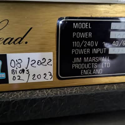 Marshall JCM 800 (modèle 2203, 1982) image 6