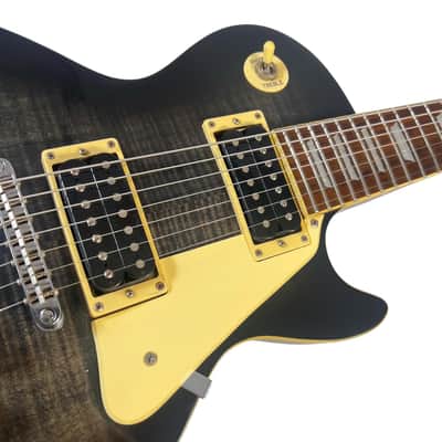 2000 Epiphone 7-String Les Paul - Transparent Black image 8