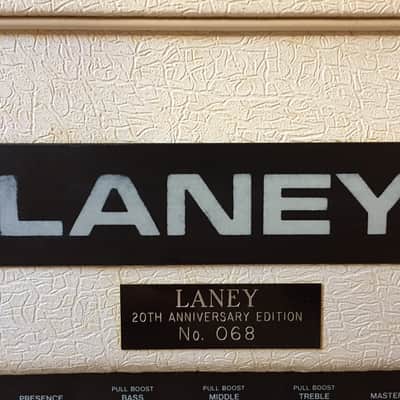 RARE 20th Anniversary WHITE Laney AOR 50 W Pro Tube Lead Full Stack #068 image 4