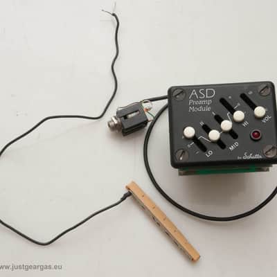 Schaller ASD 4 Band Preamp with 747 Piezo Bridge Saddle Pickup image 6
