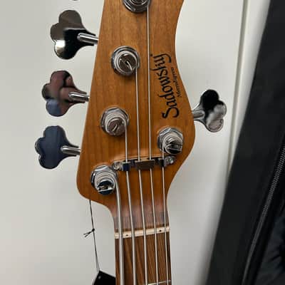 Sadowsky MetroExpress Hybrid P/J Bass 5-String with Pau Ferro Fretboard - Sage Green Metallic image 3