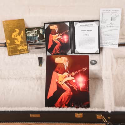 Gibson Custom Shop Murphy Lab '64 Johnny Winter Signature Firebird V Polaris White Aged 2021 image 10