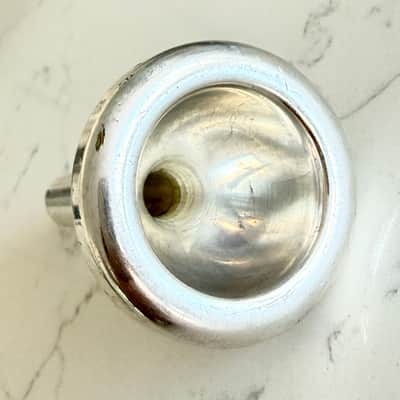 Bach 350HAL Small Shank Trombone Mouthpiece - Silver Plated image 9