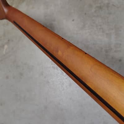 Roasted Maple Tele Neck fits fender Telecaster body 22 frets Modern Satin image 8