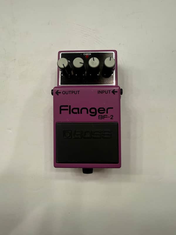Boss Roland BF-2 Flanger Analog Vintage Rare Yellow Label Guitar Effect Pedal image 1