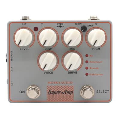 Mosky Super AMP 4 AMP's IN ONE Speaker Simulation Guitar Effect Pedal XLR AUX IN image 3