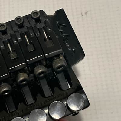 2000's Jackson Dinky Guitars JT-580LP Lefty Upgraded Black Licensed Floyd Rose Tremolo Guitar Bridge Brass Block image 13