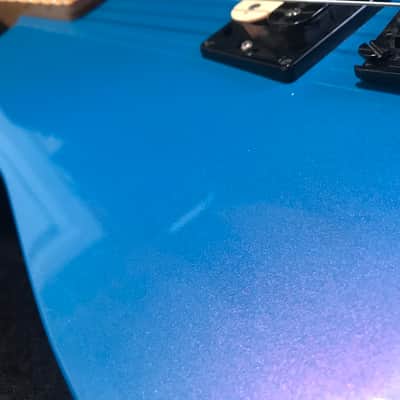 1986 Kramer Baretta II Flip-Flop blue, maple fingerboard, OHSC. With tremblock! image 4