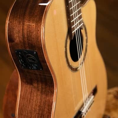 Ortega RCE158SN Performer Series Solid Spruce Top Mahogany Neck Cutaway Nylon 6-String Classical Acoustic-Electric Guitar w/Gig Bag image 16
