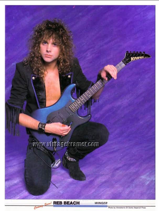 Kramer Pacer Deluxe 1986 Flip Flop Blue Reb Beach Tribute image 1