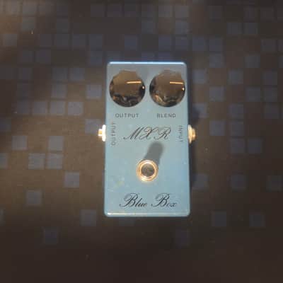 MXR Blue Box Script 1977 Sub Octave Fuzz Pedal Vintage In Amazing Condition image 1