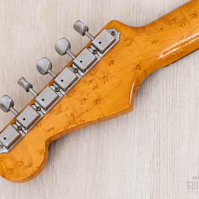 1994 Fender Order Made '62 Stratocaster Sunburst Lacquer w/ Birdseye Neck, USA Pickups & Case, Japan MIJ Fujigen image 5